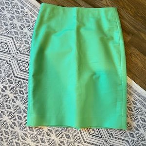 J Crew kelly green pencil skirt